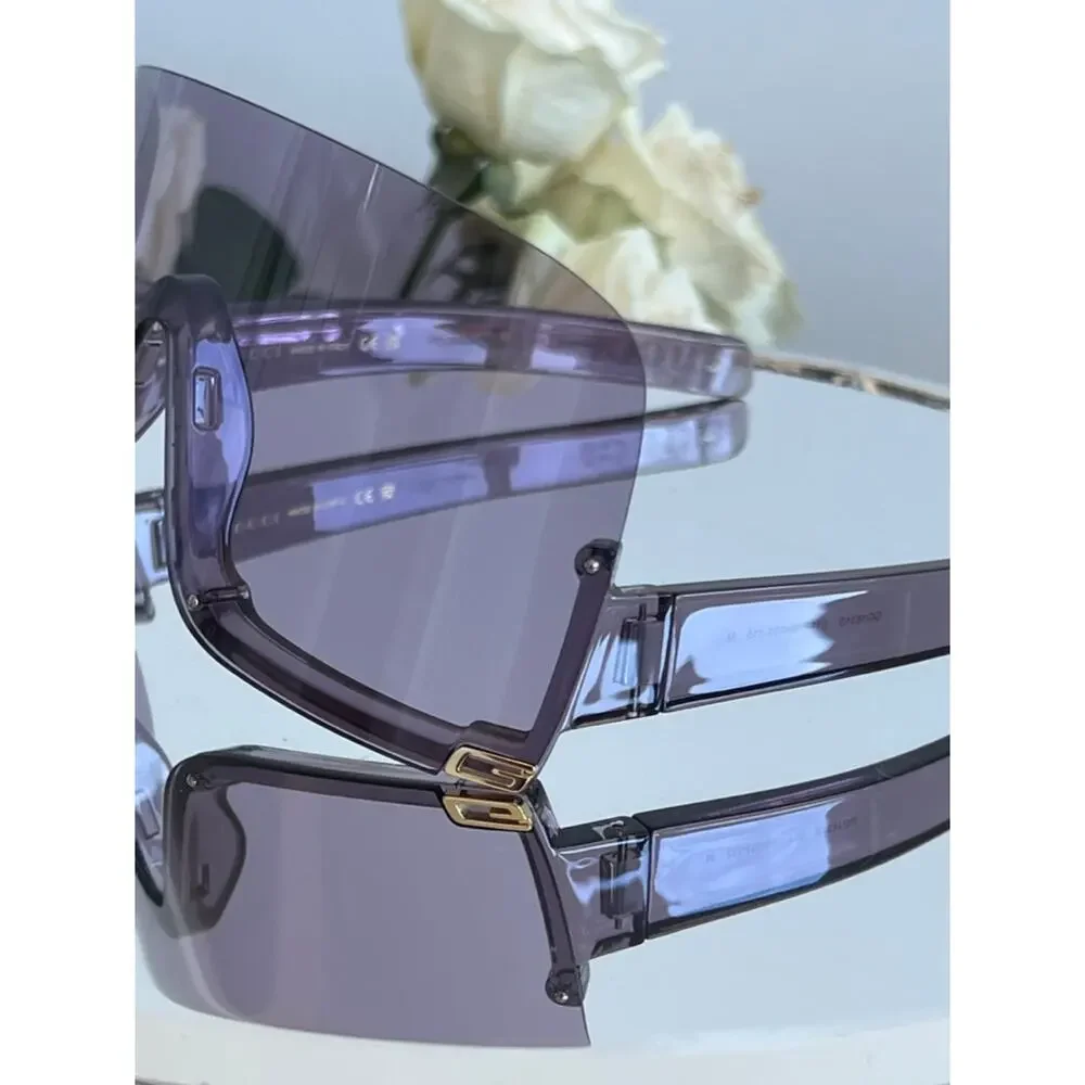NEW Gucci GG1631S Purple Mask Shield Sunglasses